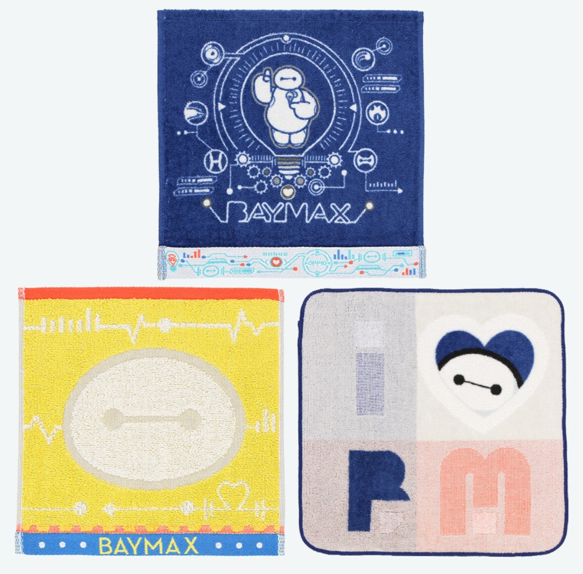Japan Tokyo Disney Resort Mini Towel set of 3 Baymax