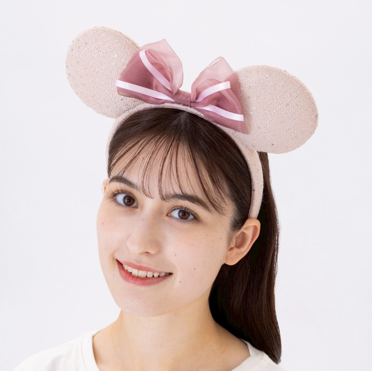 Japan Tokyo Disney Resort Minnie Mouse Ears Headband Ribbon Pink Limited 2026