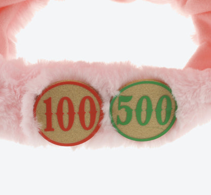 Japan Tokyo Disney Resort Store Ears HeadBand Hat Cap Fluffy Ham Plush Winter