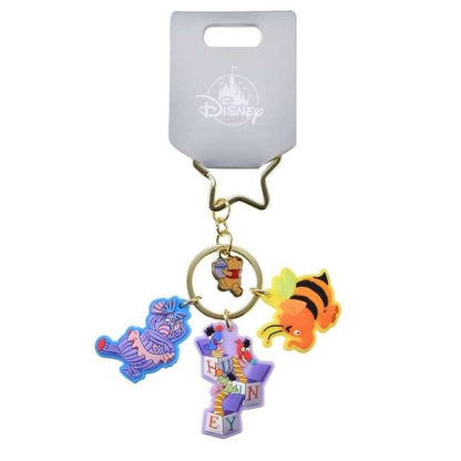 Japan Tokyo Disney Store Winnie the Pooh Heffalump Keychain Jingling Fes