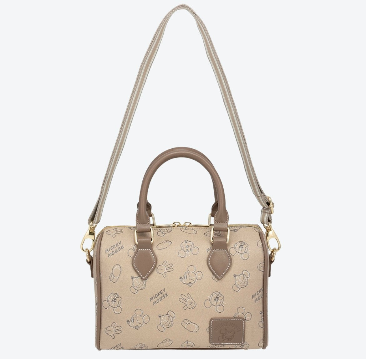 Japan Tokyo Disney Resort Mickey Mouse Tote Bag Shoulder Bag Beige Limited 2025