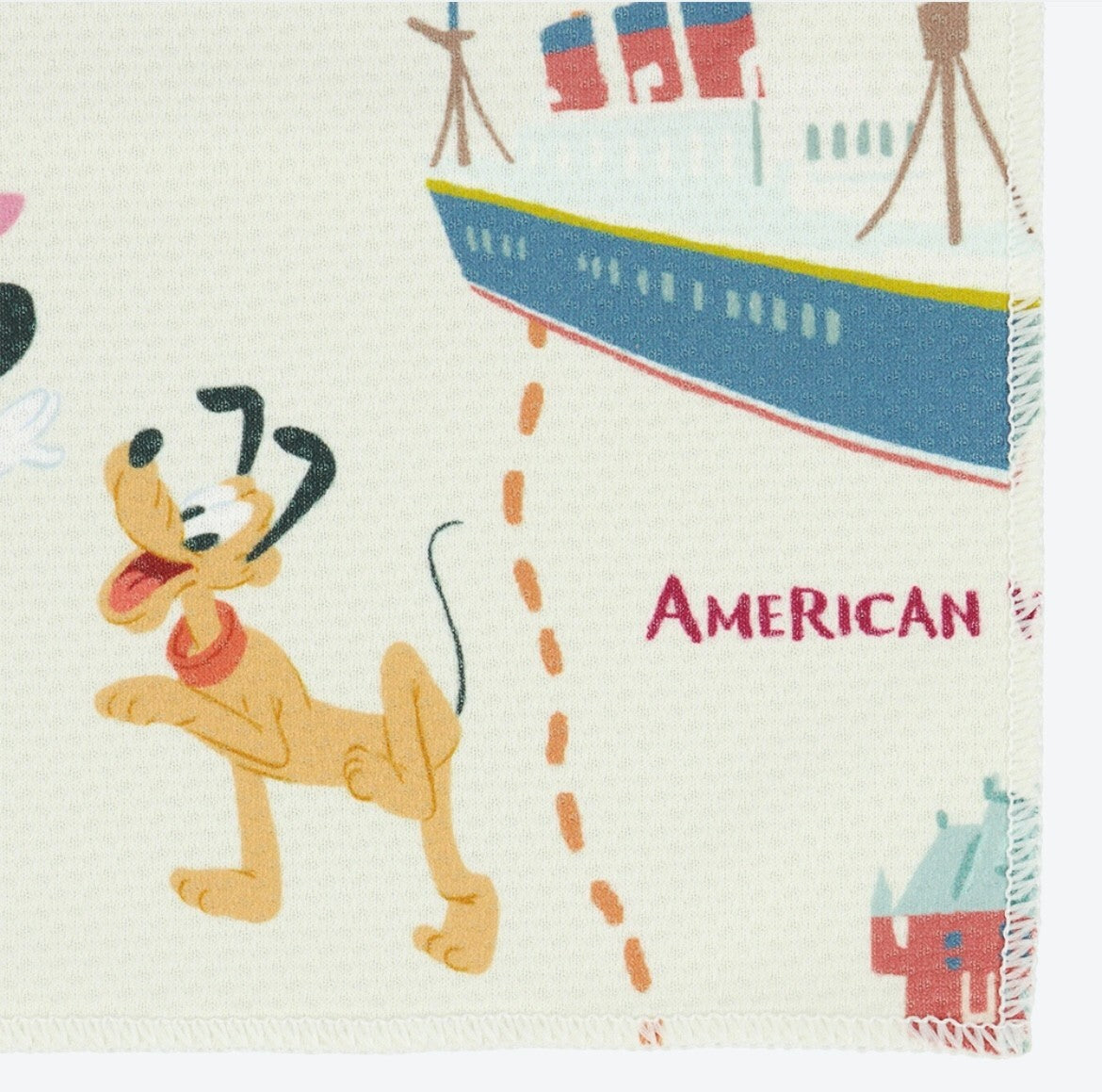 Japan Tokyo Disney Resort Cooling towel "COOLCORE" Park Map