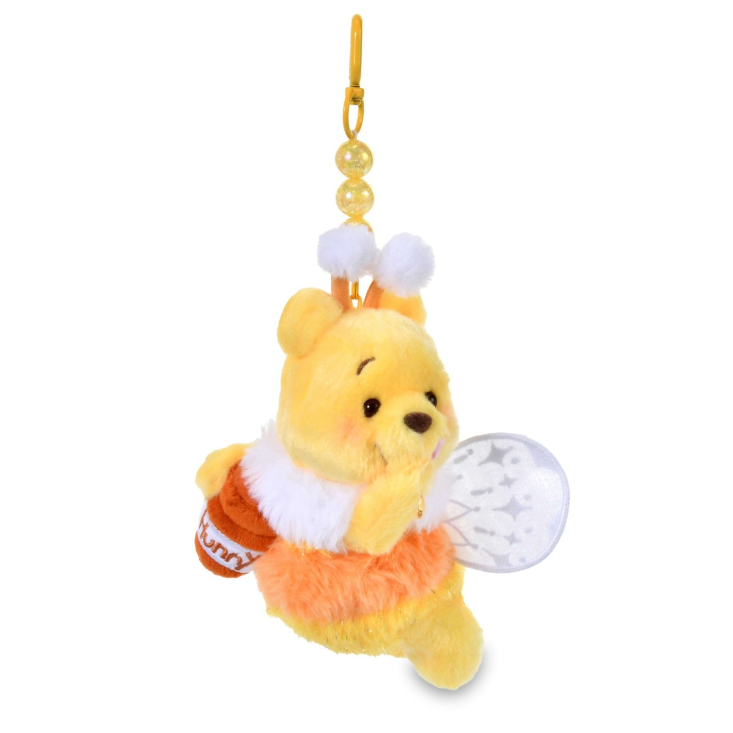 Japan Tokyo Disney Store Winnie the Pooh Plush Toy Keychain FAIRY POOH