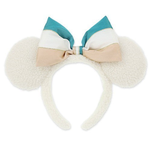 Japan Tokyo Disney Resort Mickey Minnie Headband Sea 25th Anniversary Fluffy Coz
