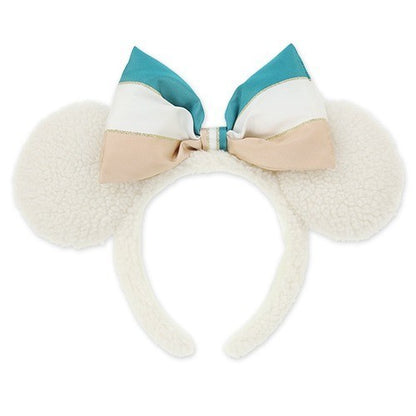 Japan Tokyo Disney Resort Mickey Minnie Headband Sea 25th Anniversary Fluffy Coz