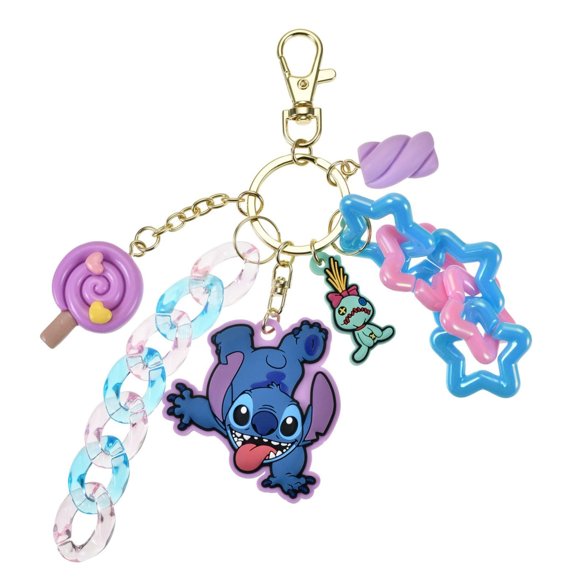 Japan Tokyo Disney Store Stitch Keychain Sweets Key Chain Fes