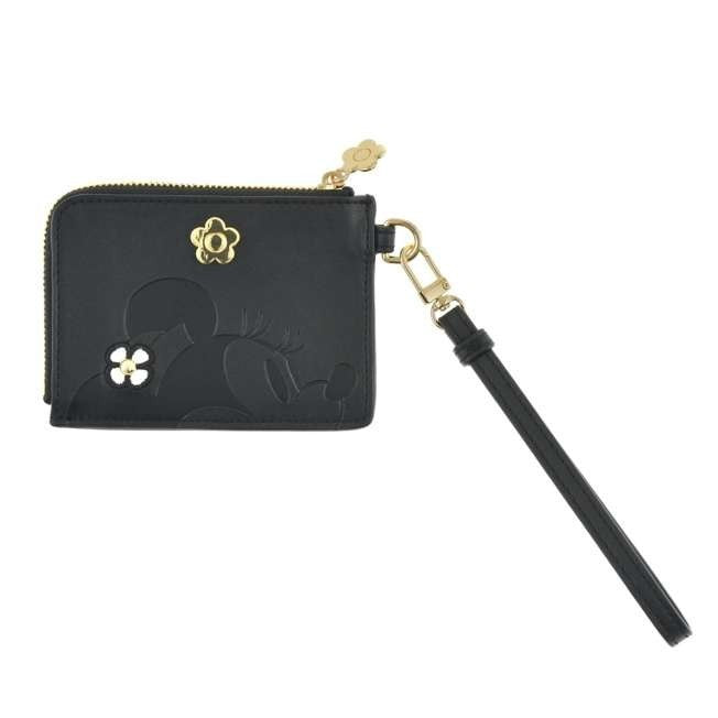 Japan Tokyo Disney Store Minnie MARY QUANT Card Case Flat Strap Fragment Gift