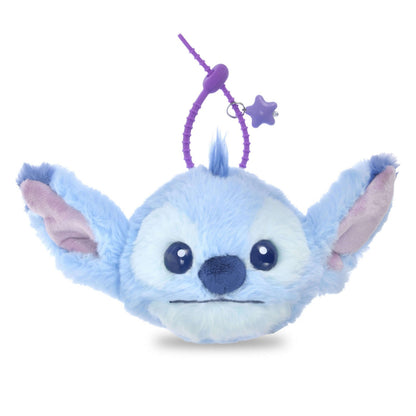 Japan Tokyo Disney Store Stitch Plush Keychain FUWAMOKO FACE