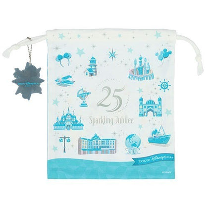 Japan Tokyo Disney Resort Sea 25th Sparkling Jubilee Drawstring Bag