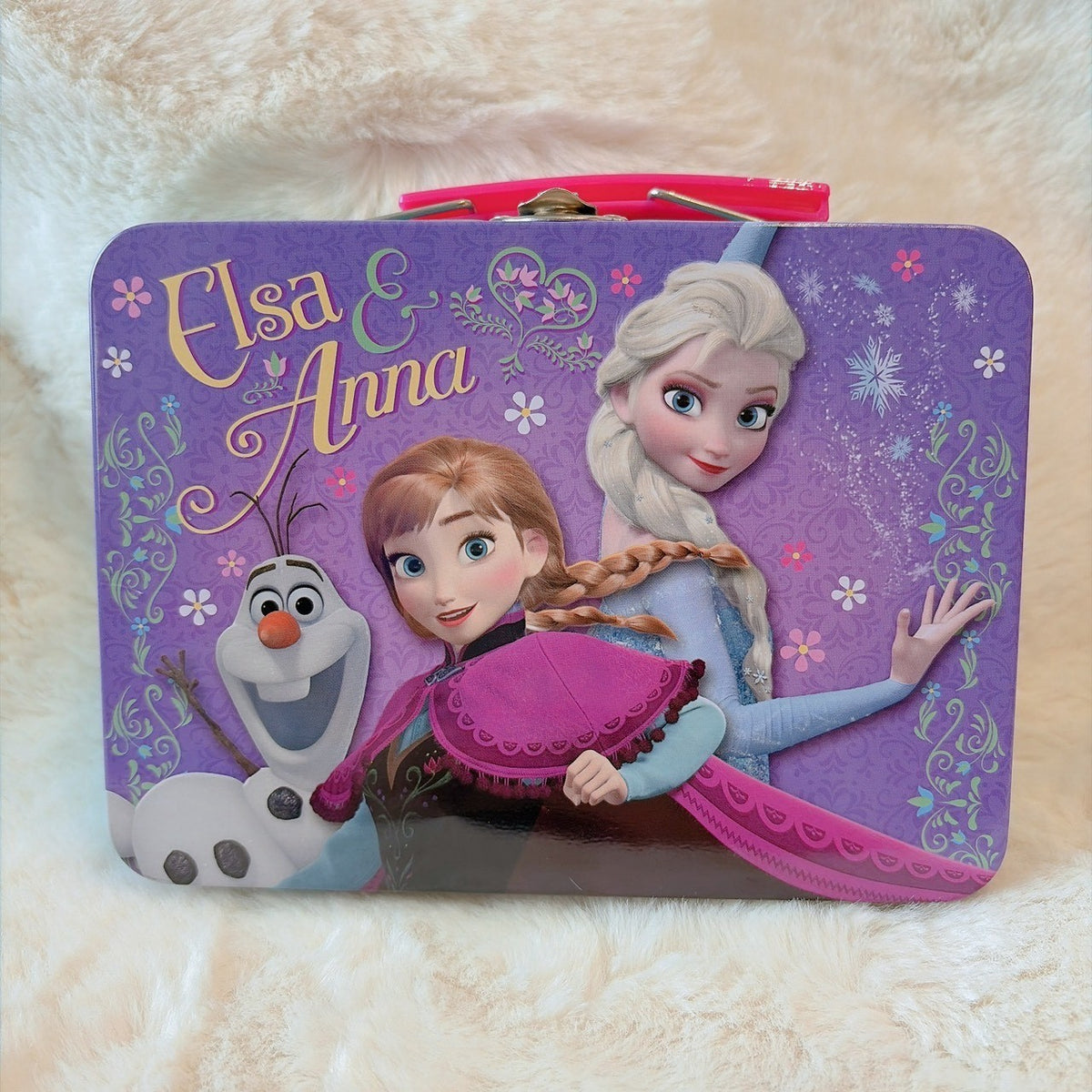 Japan Tokyo Disney Confectionery Tin Can Frozen Ana Elsa Olaf Bag