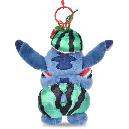 Japan Tokyo Disney Store Stitch Plush Toy Keychain "I Love Watermelon"