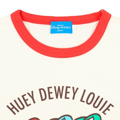 Japan Tokyo Disney Resort American Diner  Huey Dewey Louie T-shirt Red