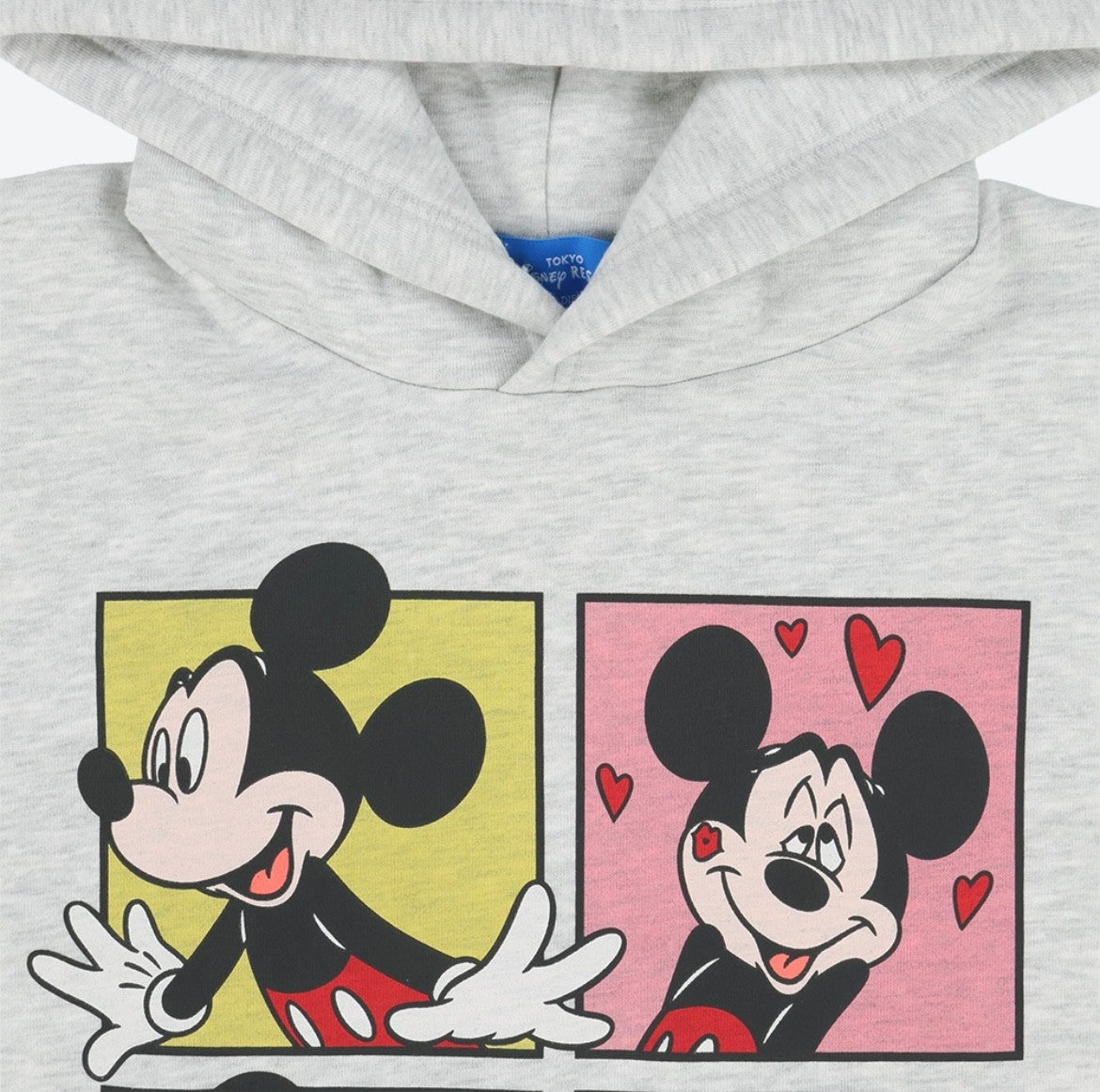 Japan Tokyo Disney Resort Mickey Mouse Hoodie Oversized Unisex Grey Limited 2025