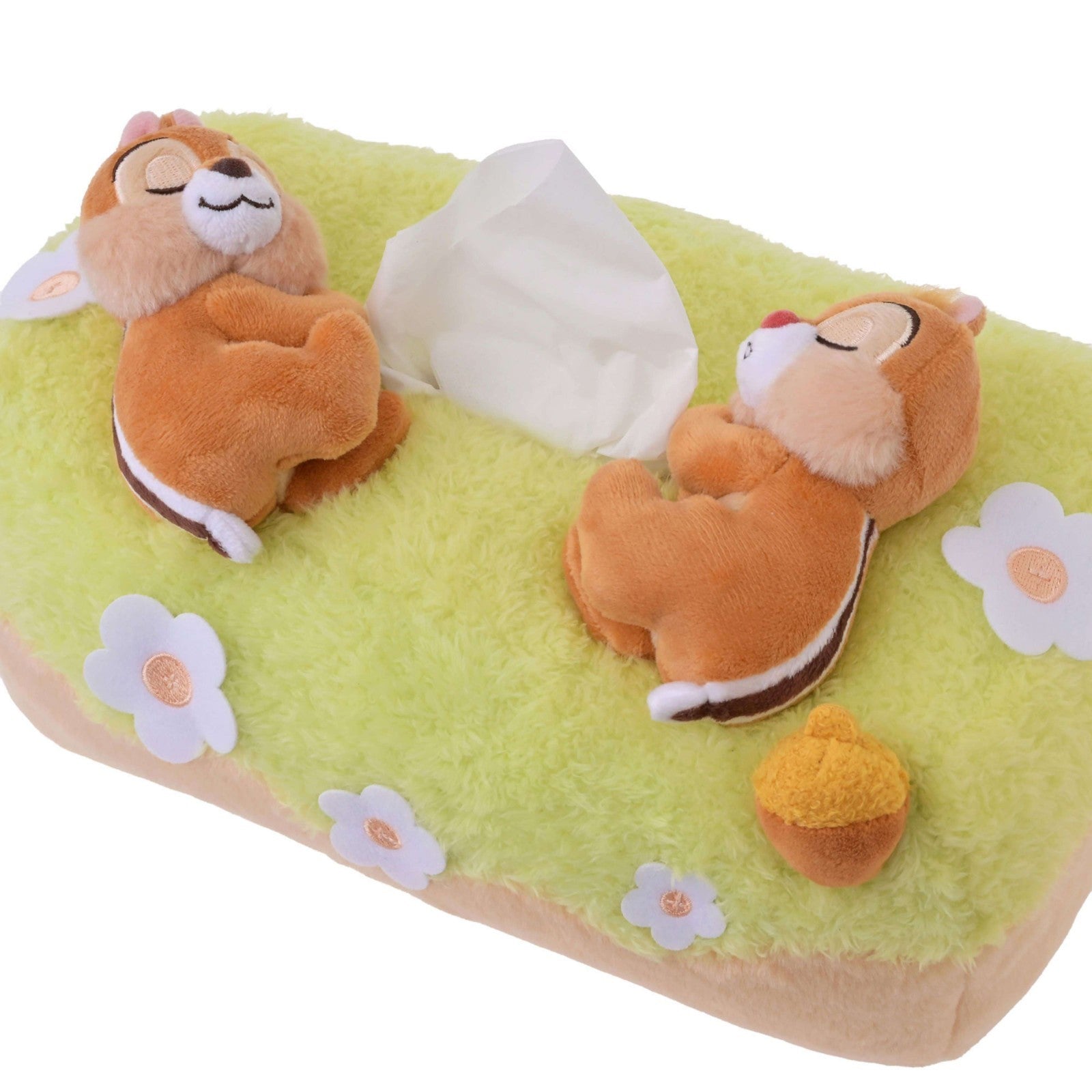 Japan Tokyo Disney Store Chip & Dale Tissue Box Cover Nap