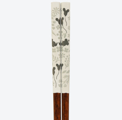 Japan Tokyo Disney Resort Chopsticks Japanese Tableware Mickey Minnie Gray 2025
