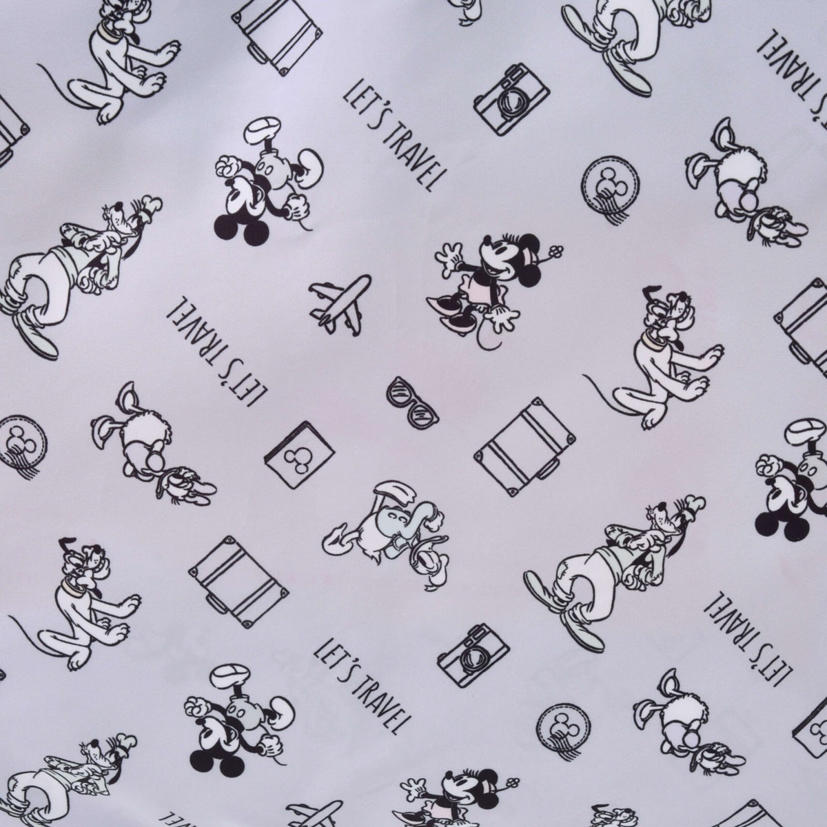 Japan Tokyo Disney Store Mickey Clothes Compression Storage Pouch L Purple