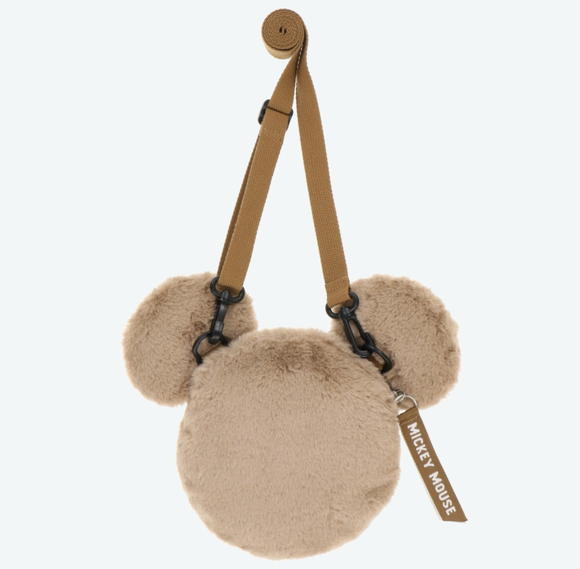 Japan Tokyo Disney Resort Shoulder bag Mickey Mouse Fluffy Brown