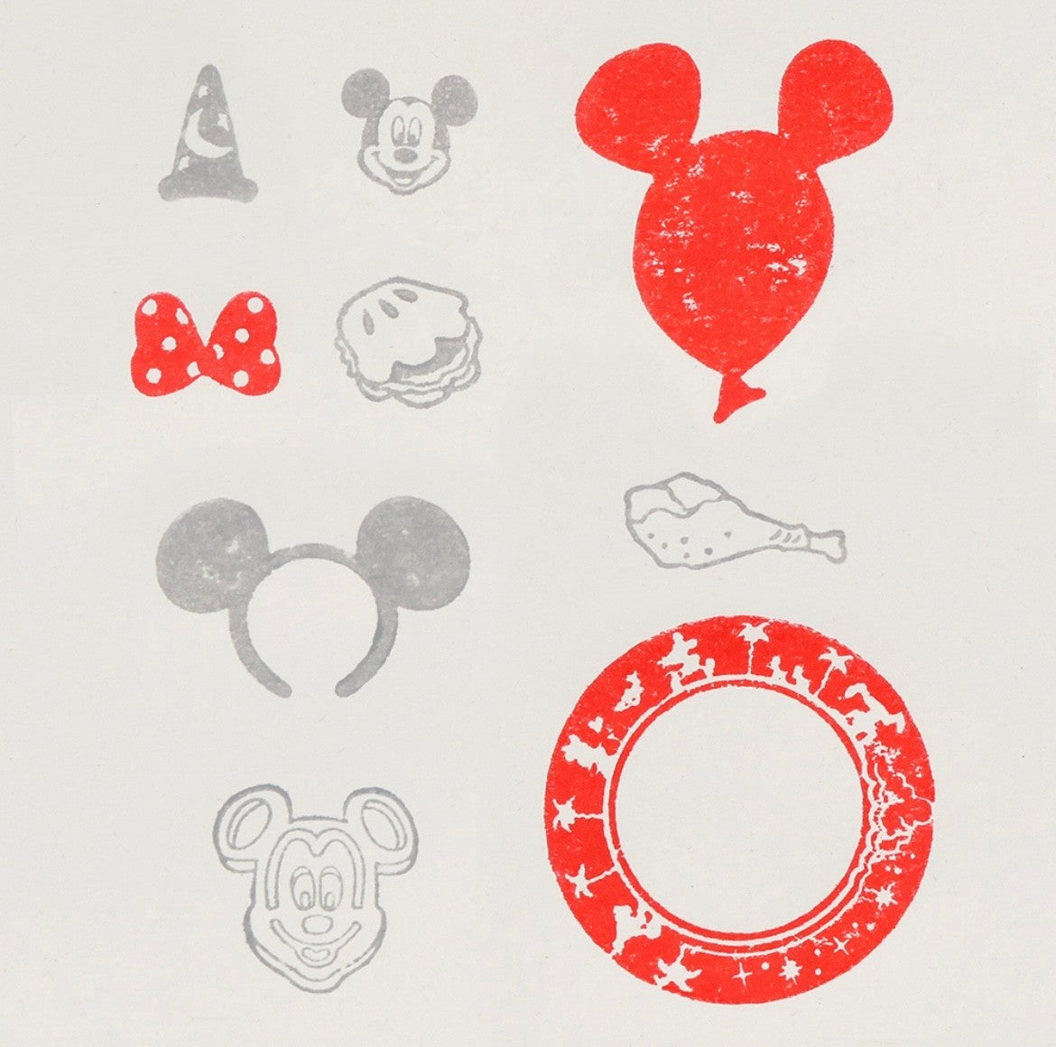 Japan Tokyo Disney Resort Stamps Cinderella Castle Mickey Minnie