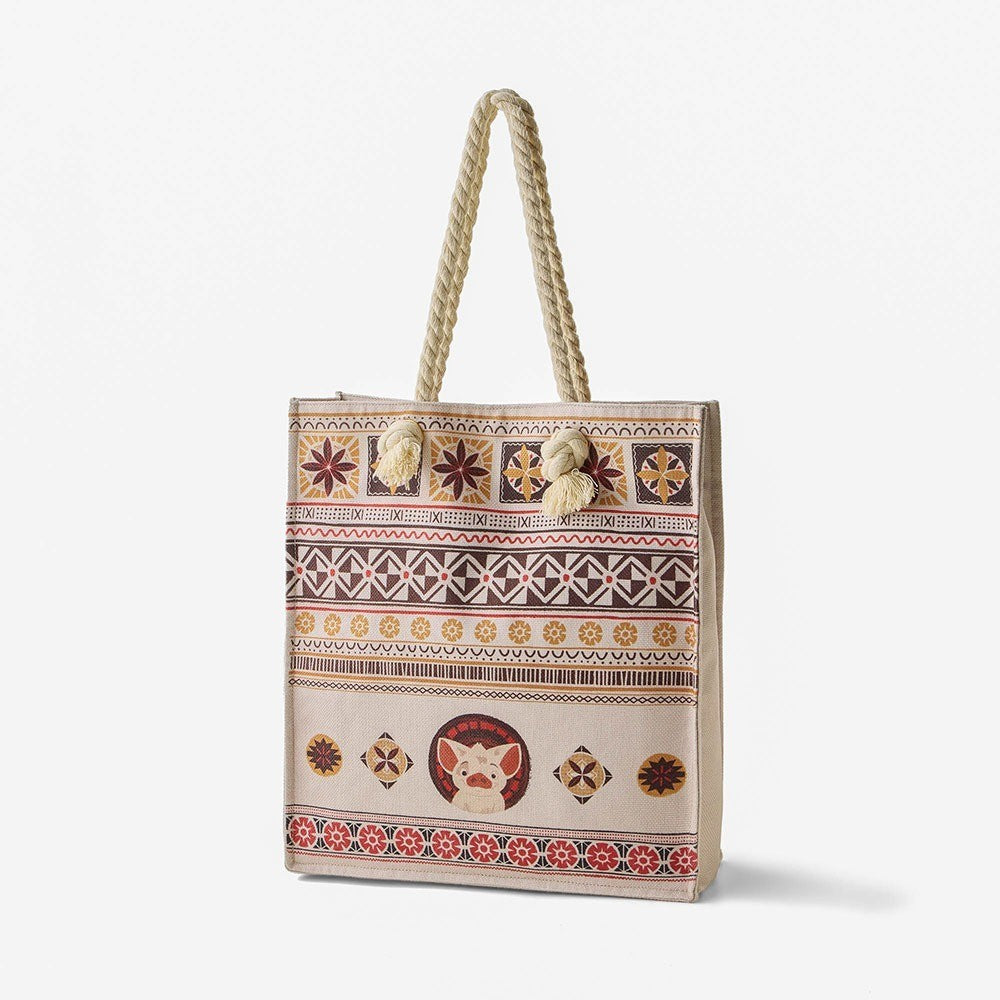 Japan Disney Fantasy Shop Bellemaison Moana Grassy Material Tote Bag