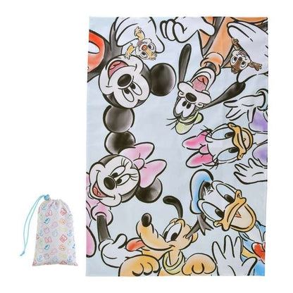 Japan Tokyo Disney Store Mickey Picnic Sheet Mat in Pouch LEISURE TIME