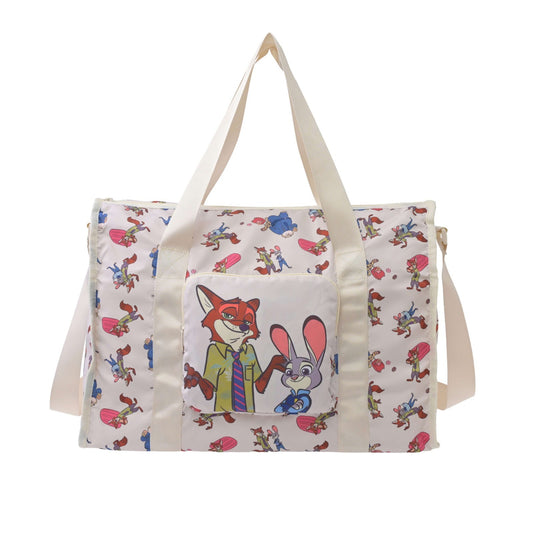 Japan Tokyo Disney Store ZOOTOPIA TRAVEL Foldable 2-Way Tote Bag Packable