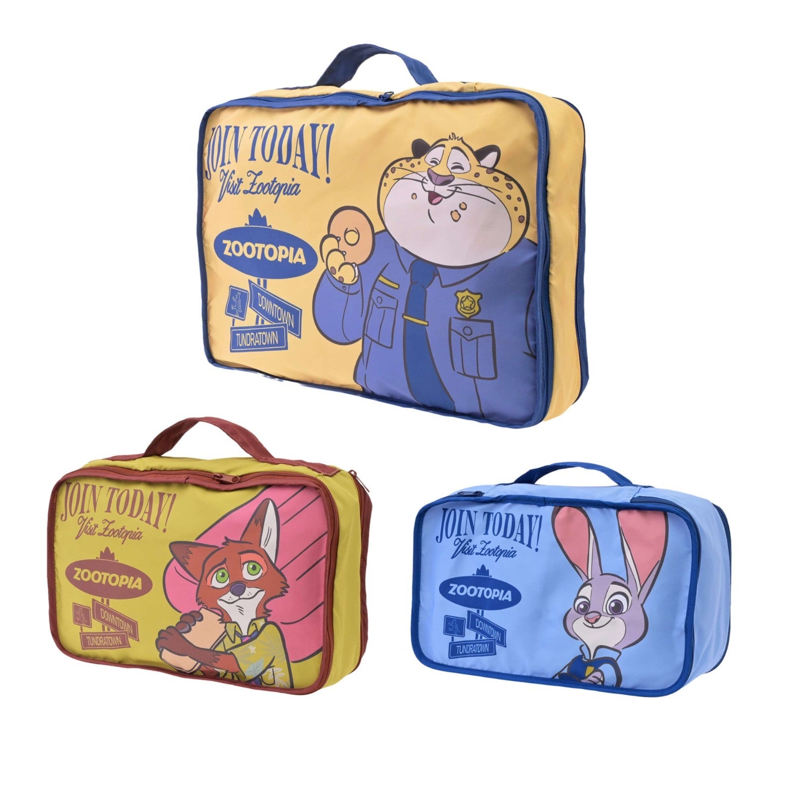 Japan Tokyo Disney Store Zootopia Travel Clothing Compression Storage Pouch Set