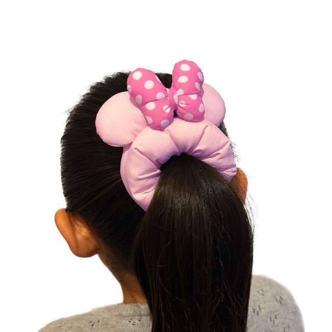 Japan Tokyo Disney Store Minnie Mouse For Kids Scrunchie Pink Icon
