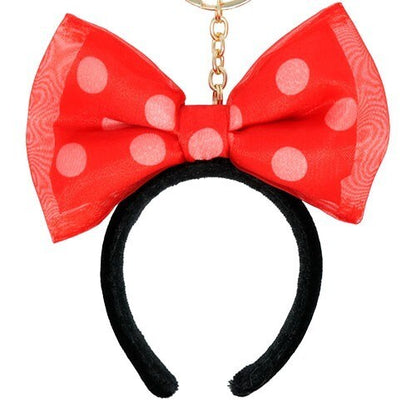 Japan Tokyo Disney Resort Ears Keychain Red Ribbon Minnie Day 2025