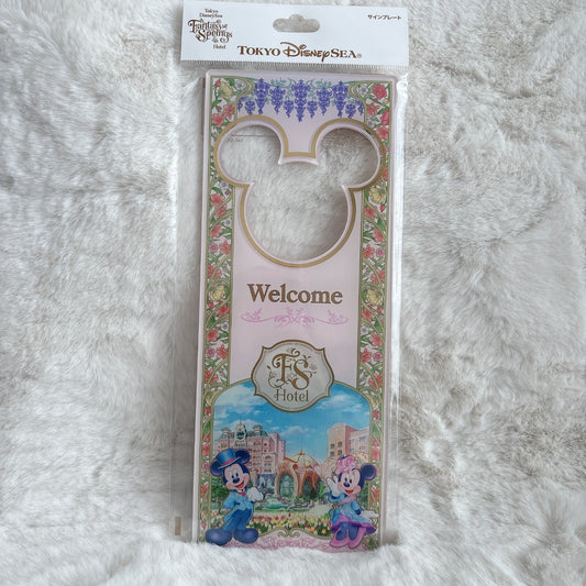 Japan Tokyo Disney Resort Fantasy Springs Hotel Sign Plates Mickey Minnie