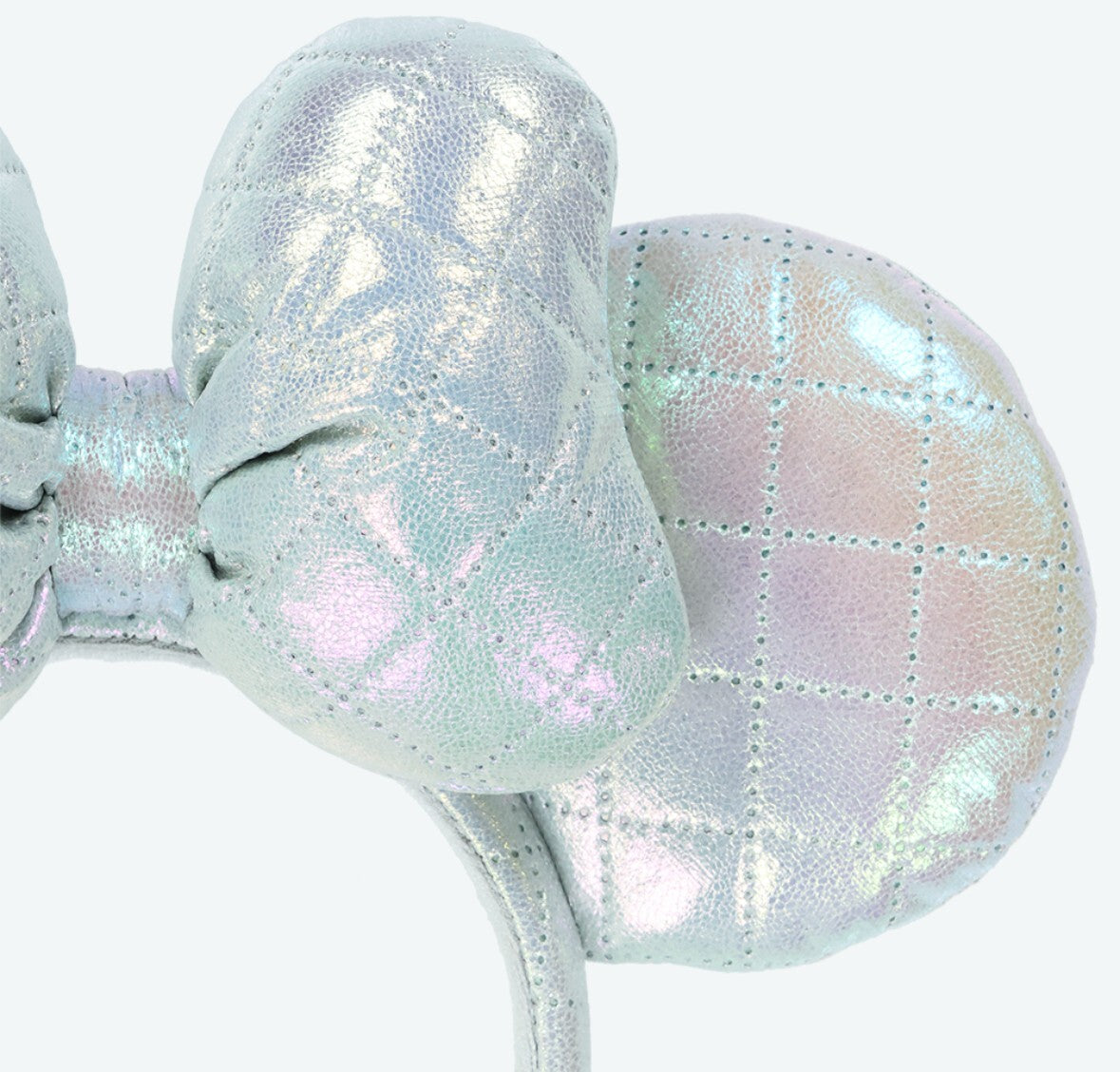 Japan Tokyo Disney Resort Ears HeadBand Hat Cap Aurora Shine Ribbon Minnie White
