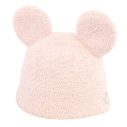 Japan Tokyo Disney Resort Hat Fluffy Pink  Hat Ears Headband Mickey
