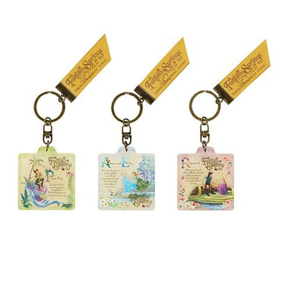Japan Tokyo Disney Resort Key Chain Set Fantasy Springs Peter Pan Rapunzel