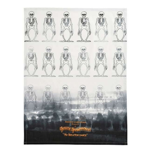 Japan Tokyo Disney Store Dancing Kitchen Towel The Skeleton Dance Haunted House