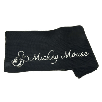 Japan Tokyo Disney Store Mickey Mouse Knit Scarf Line Art Black MAGICAL LABEL