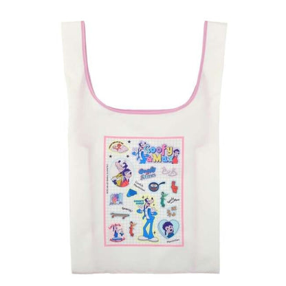 '+Japan Tokyo Disney Store Goofy & Max Shopping Eco Bag with Pouch GOOFY BIRTHDAY