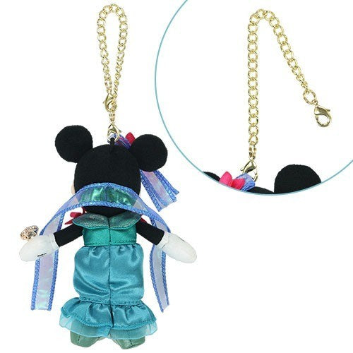 Japan Tokyo Disney Resort Minnie Mouse Plush Toy Charm Sea 25th Mermaid Lagoon