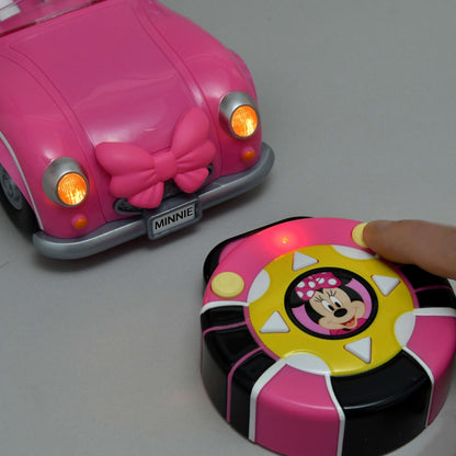 Japan Tokyo Disney Store Minnie Remote Control Toy Car Light Up & Sound Roadster