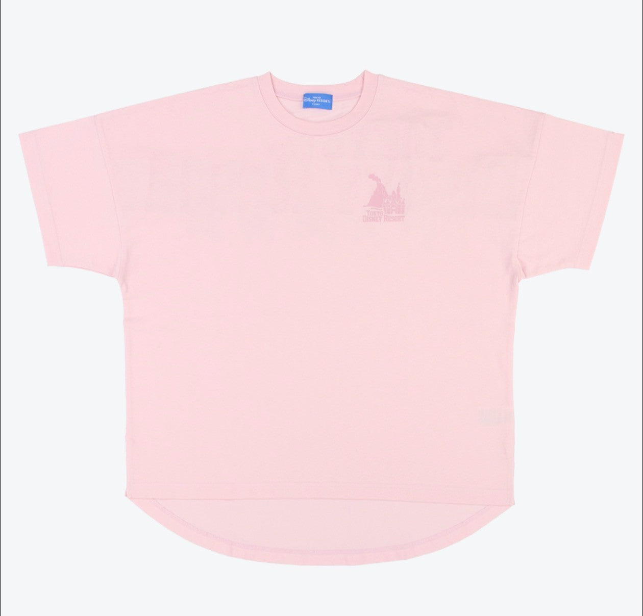 Japan Tokyo Disney Resort T-shirt Oversized Fit Unisex One Size Pink