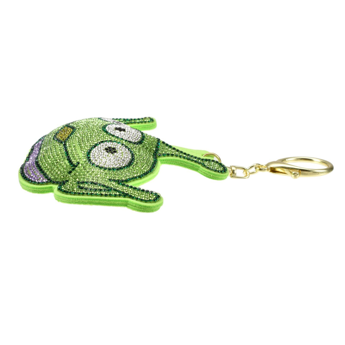 Japan Tokyo Disney Store Little Green Men Keychain Rhinestone Key chain Fes
