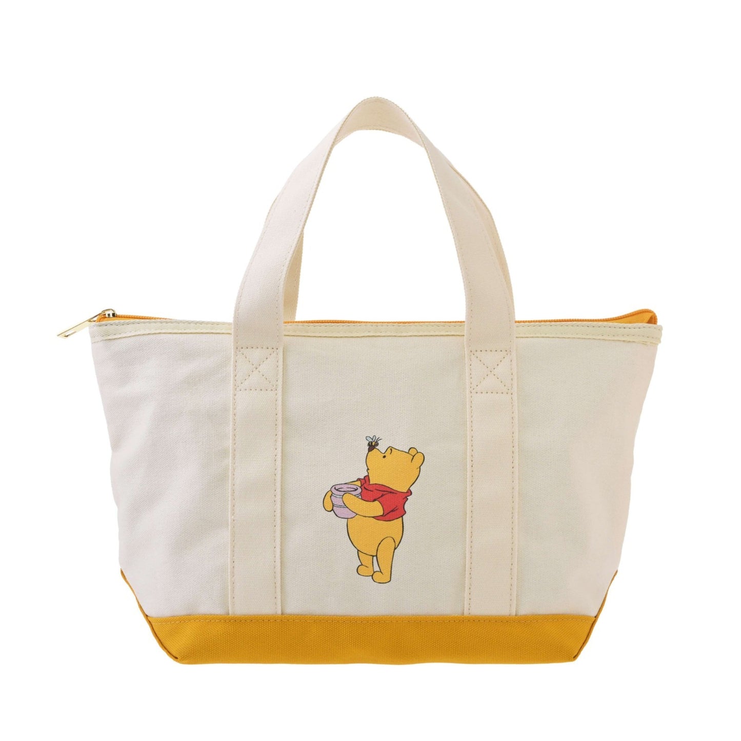Japan Tokyo Disney Store Winnie the Pooh Cool Tote Insulated Bag S Bicolor