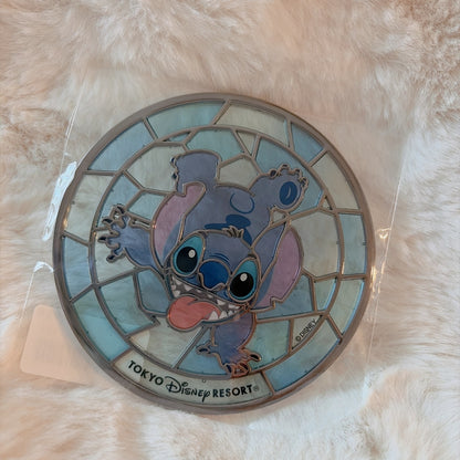 Japan Tokyo Disney Resort Stained Glass Coaster Glass Stitch