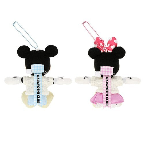 Japan Tokyo Disney Resort Mickey Minnie Mini Badge Set NAKAYOSHI CLUB