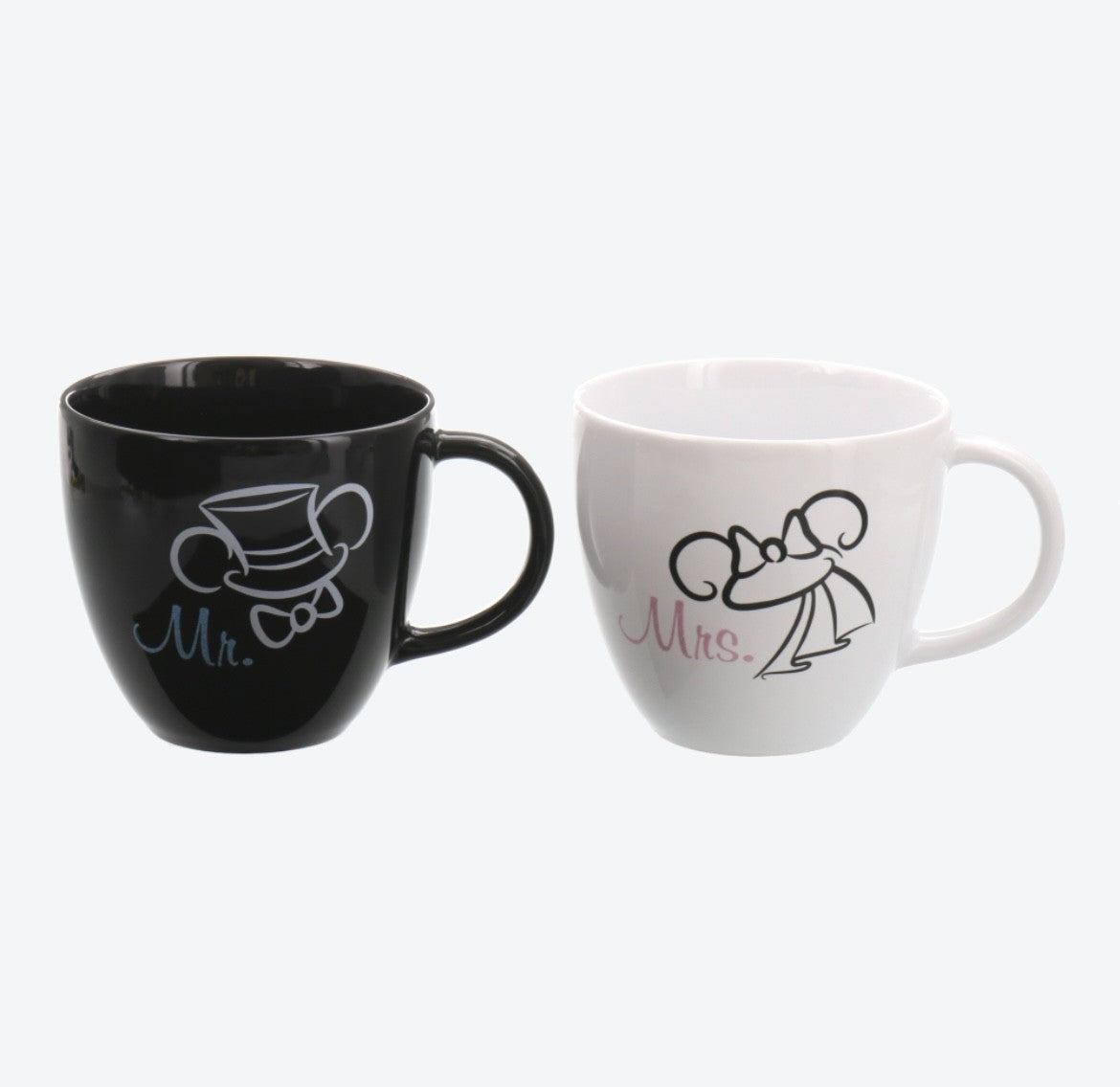 Japan Tokyo Disney Resort Mickey Mouse Minnie Mouse Mugs 2 White Black 2025