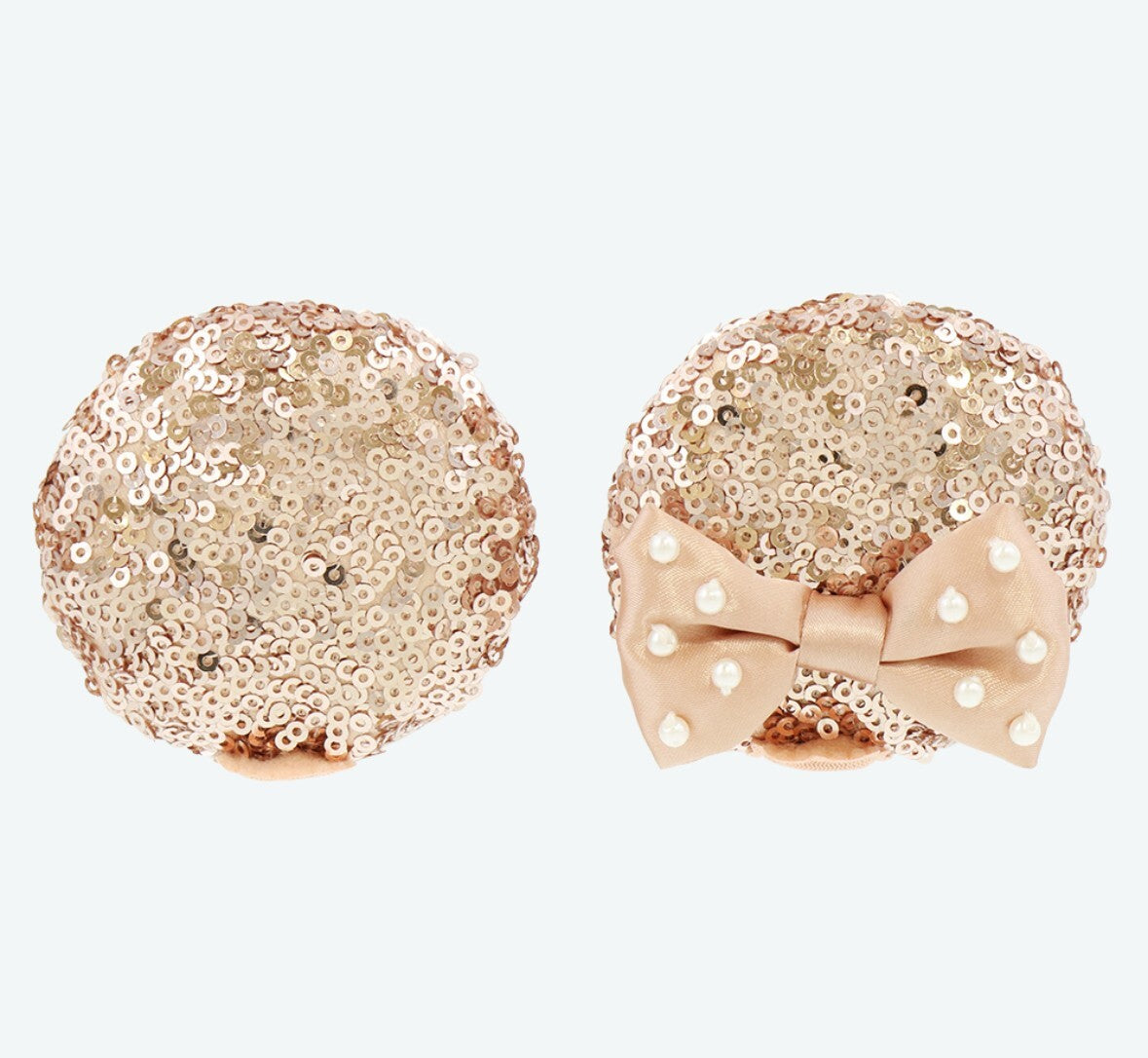 Japan Tokyo Disney Resort Minnie Sequin Ears Headband Hairpin Pink