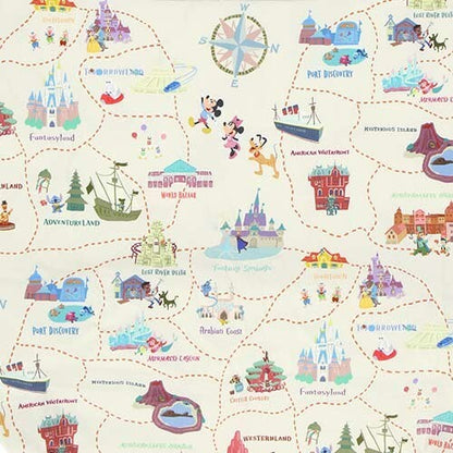 Japan Tokyo Disney Resort Shopping Bag Park Map Design