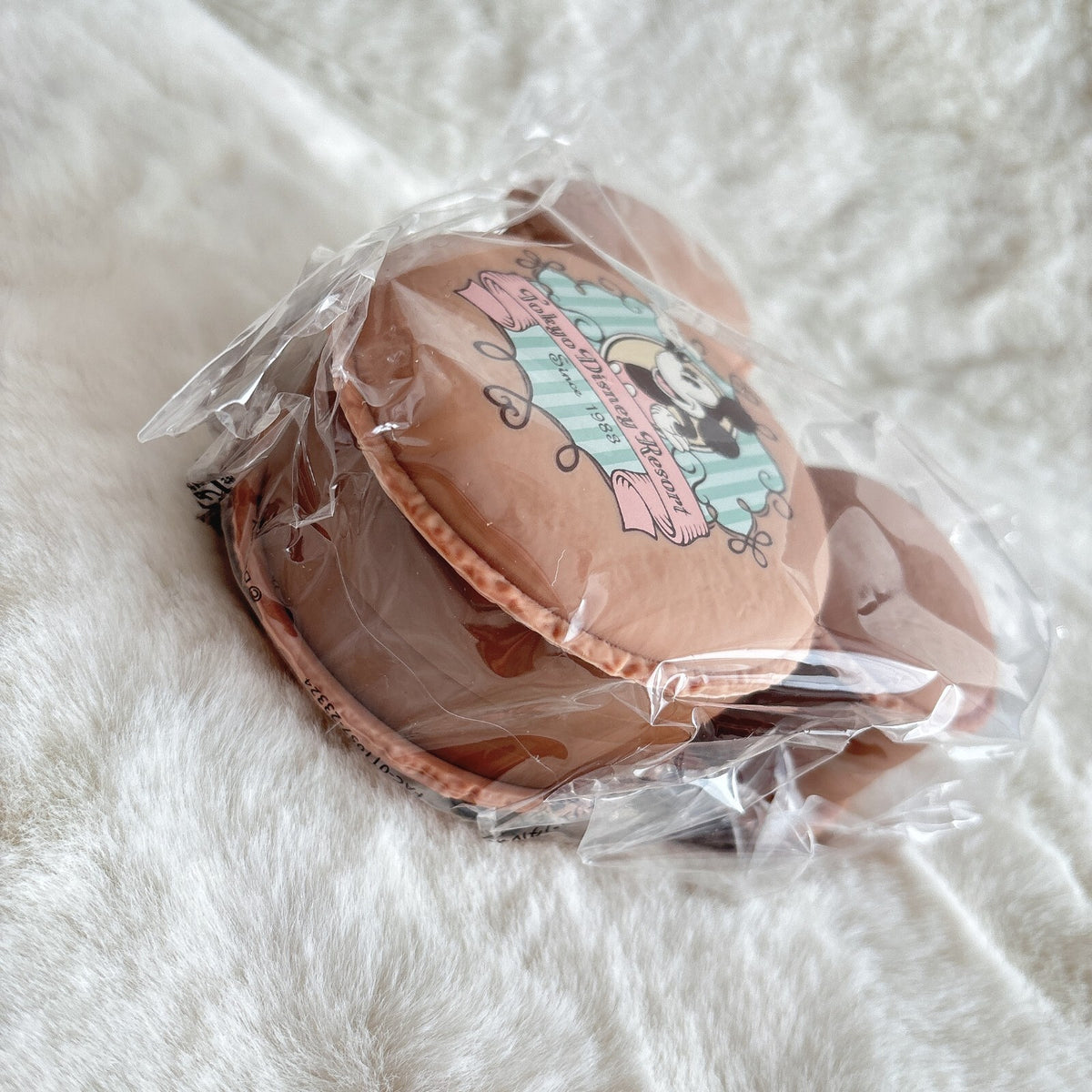 Japan Tokyo Disney Resort  Retro Souvenir macaron case Mickey chocolate