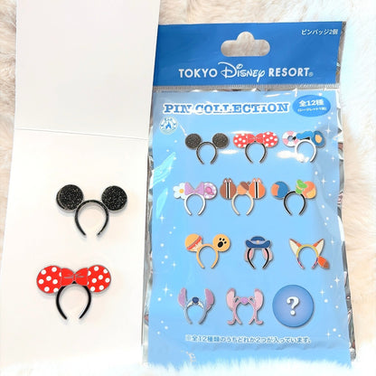 Japan Tokyo Disney Resort Ears Headband Pin badge Collection (2 pins)