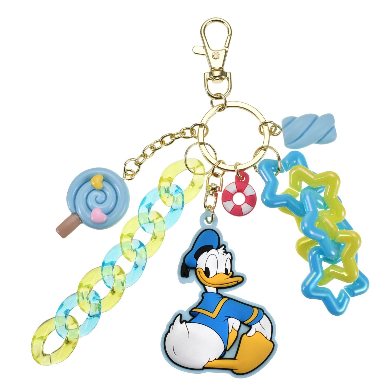 Japan Tokyo Disney Store Donald Duck Keychain Sweets Key Chain Fes