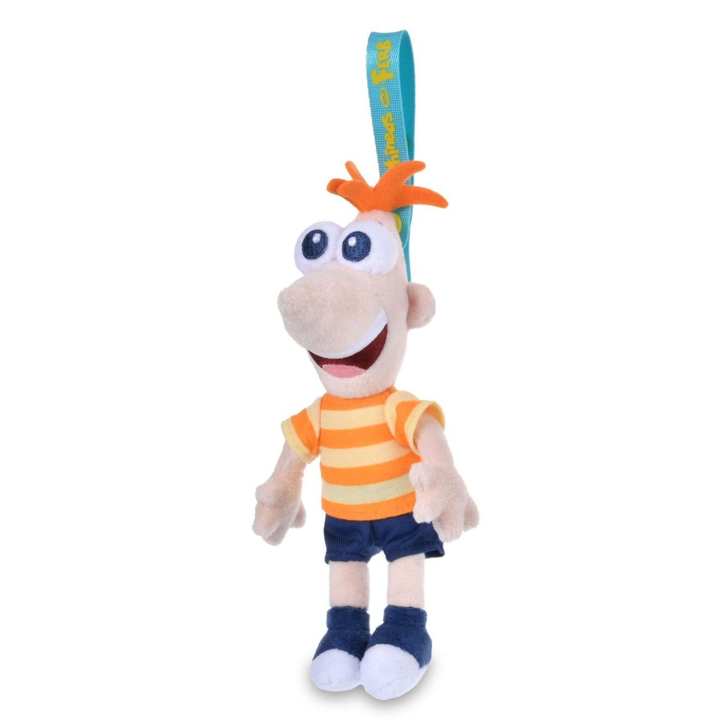Japan Tokyo Disney Store Phineas Flynn Plush Toy Keychain Phineas and Ferb