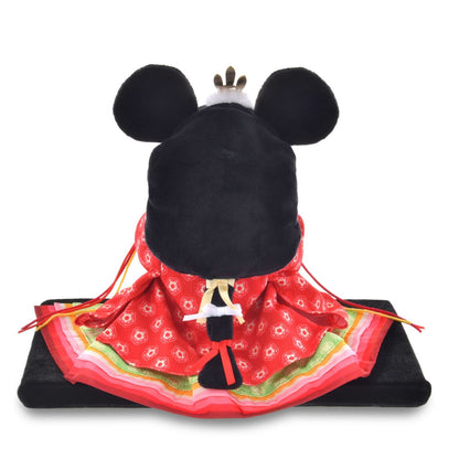 Japan Tokyo Disney Store Minnie Mouse Plush Toy Doll in Hina Doll Style